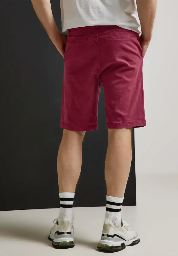 Relaxed Fit Shorts - portwine red
