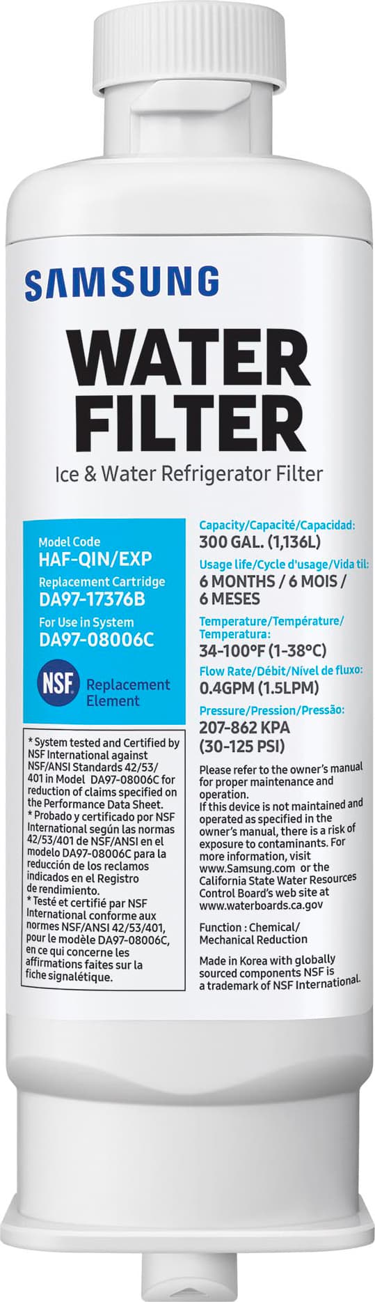 Samsung vandfilter HAF-QIN/EXP