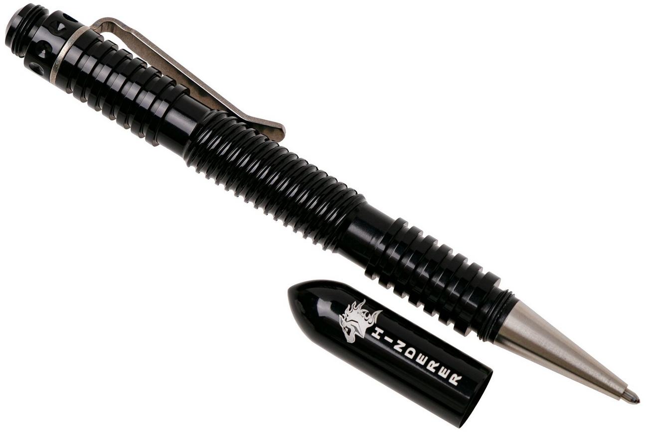 Rick Hinderer Extreme Duty Spiral Pen, Aluminum, Polished Black, tactische pen