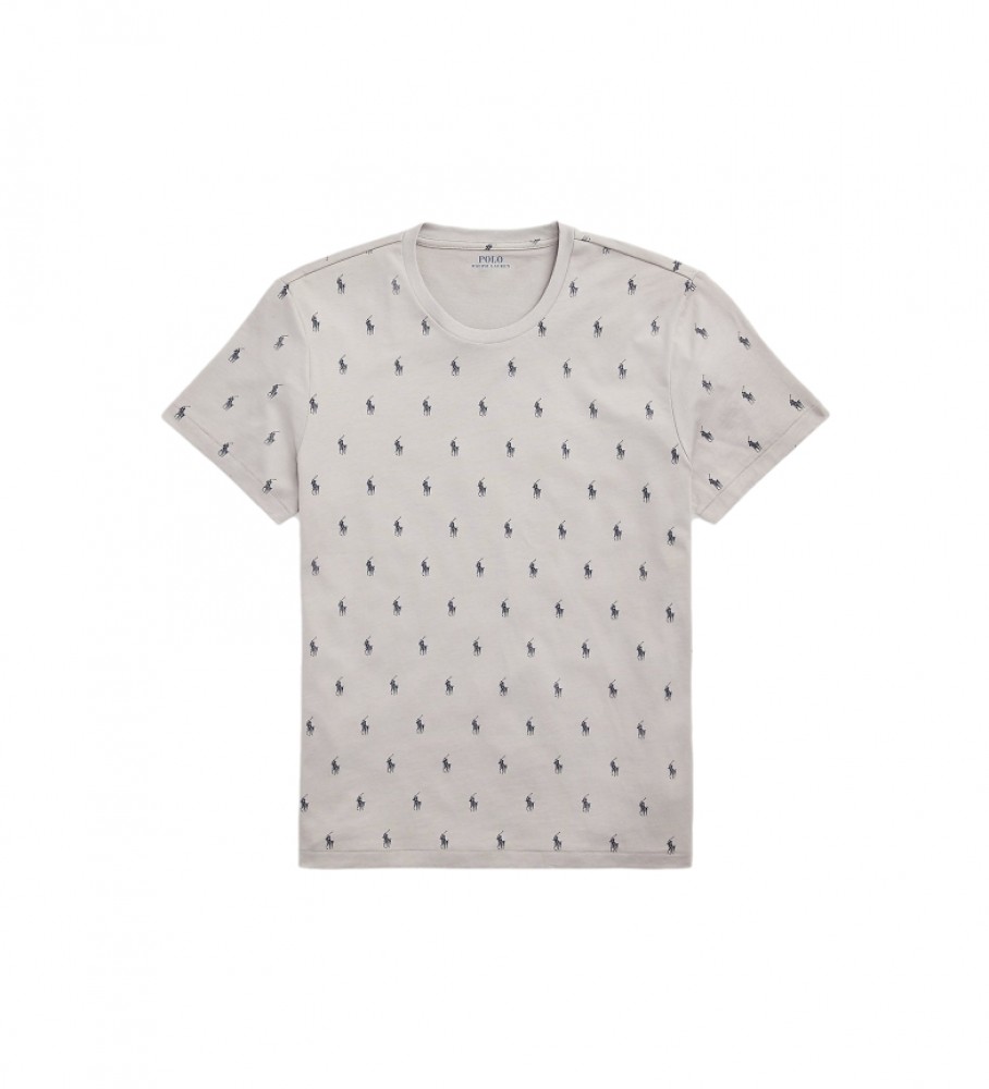 Camiseta Ralph Lauren cinza estampada