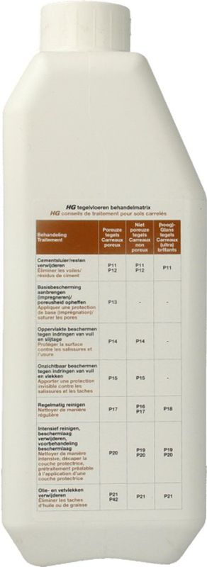 HG - Tegelreiniger Glans - Vloerreiniger - 1 Liter - Fris Ruikend