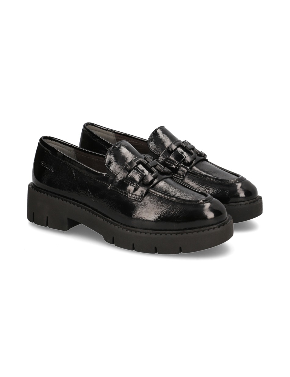 Lackleder Slipper