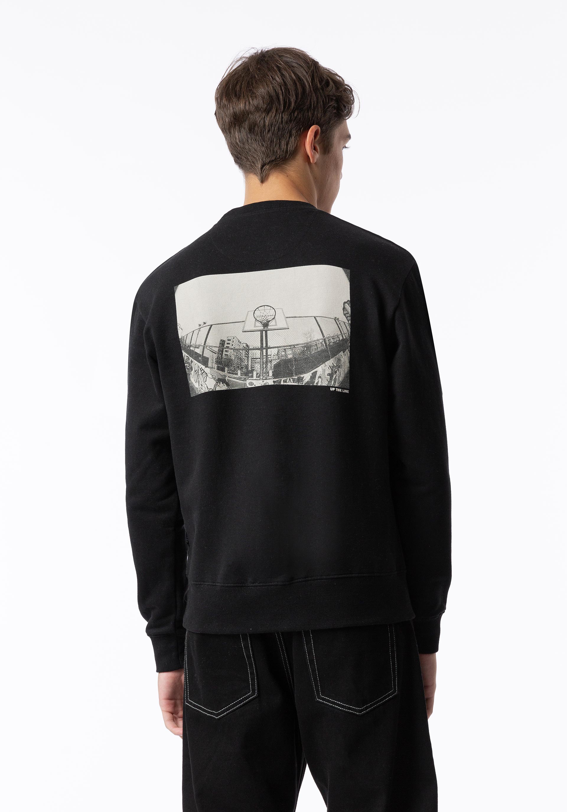 Sweatshirt com Estampado nas Costas