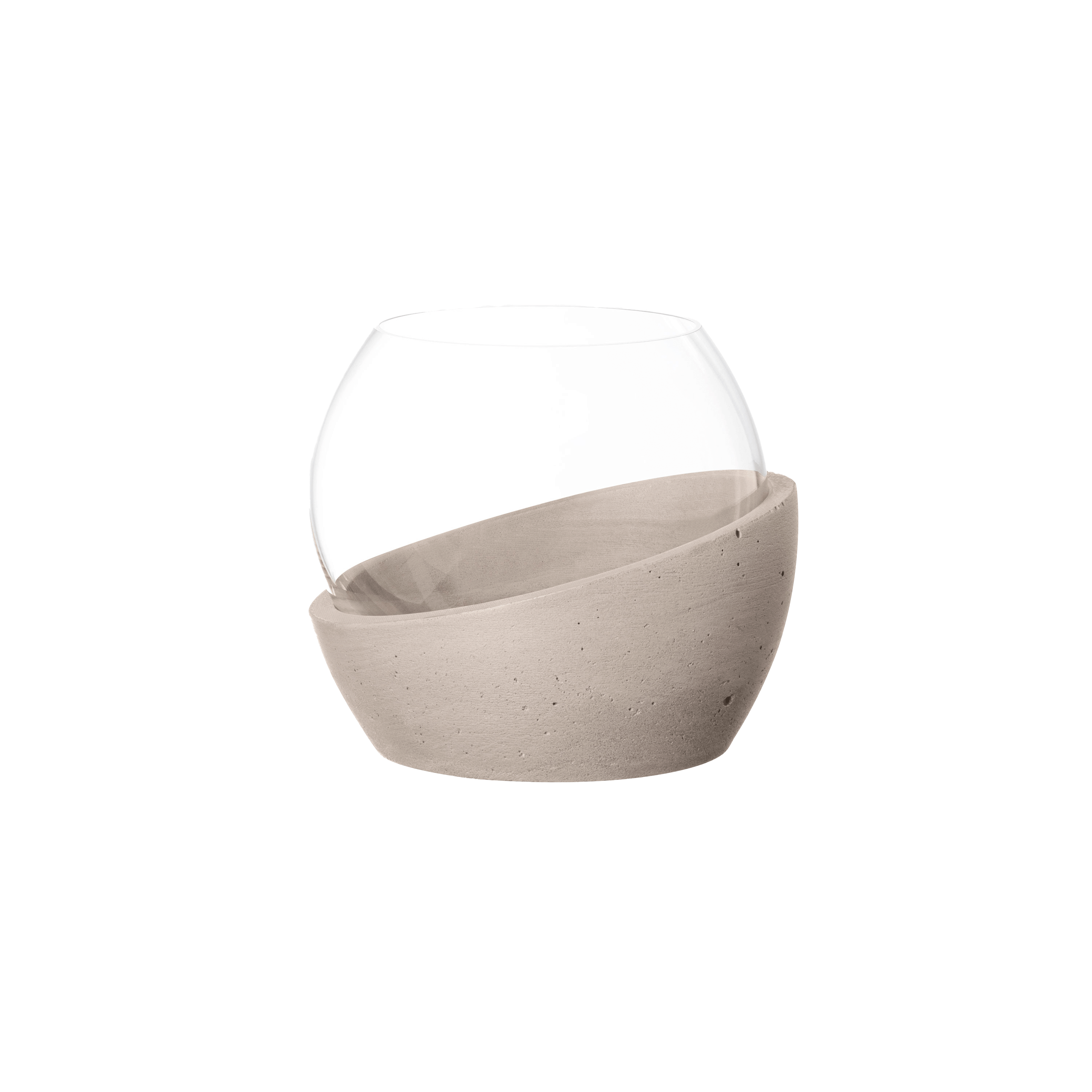 NewMoon Tealight holder Clear, 4.8'' x 4.1''