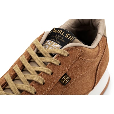 Herren-Velourssneaker, Braun