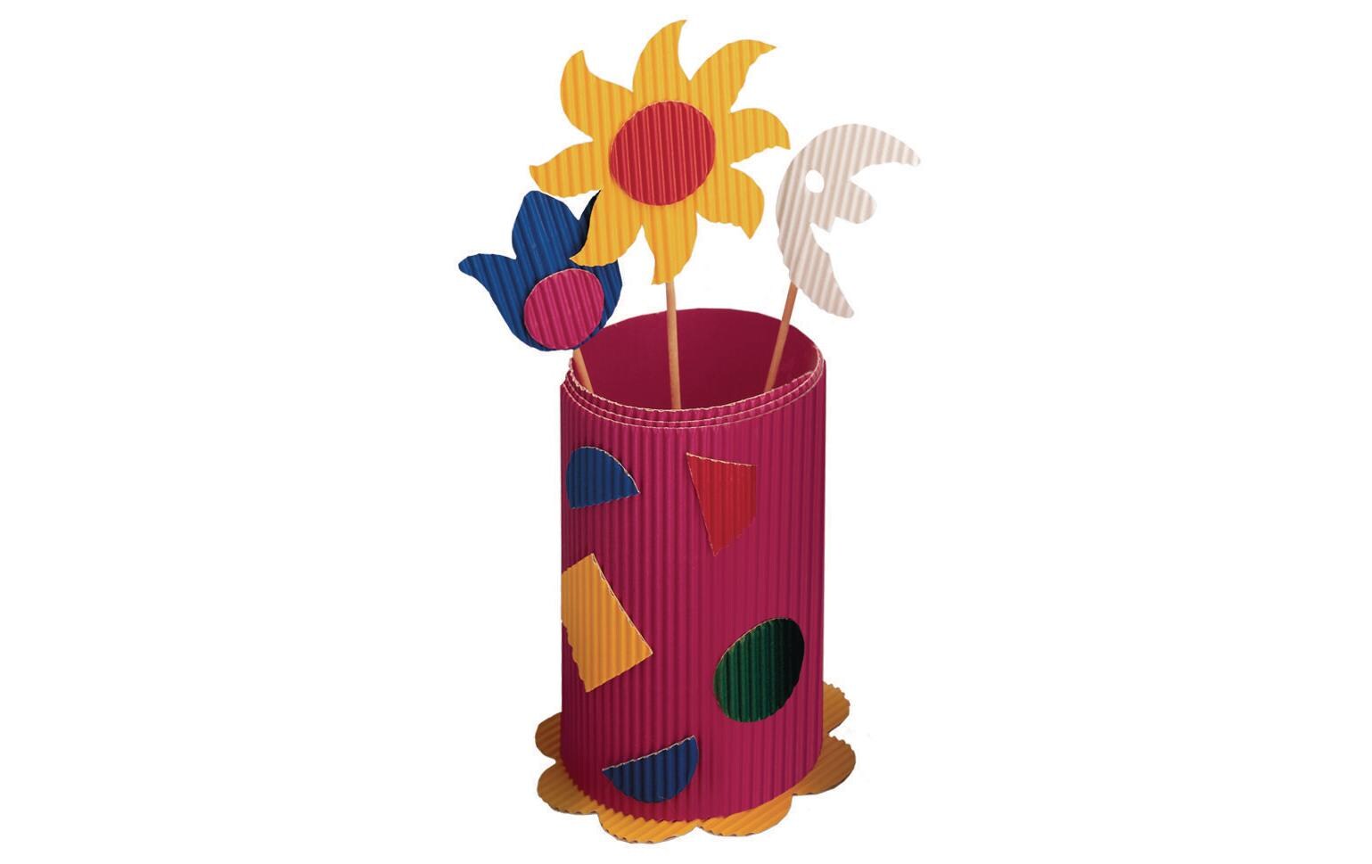 Wellpapier 10-farbig sortiertWellpappe