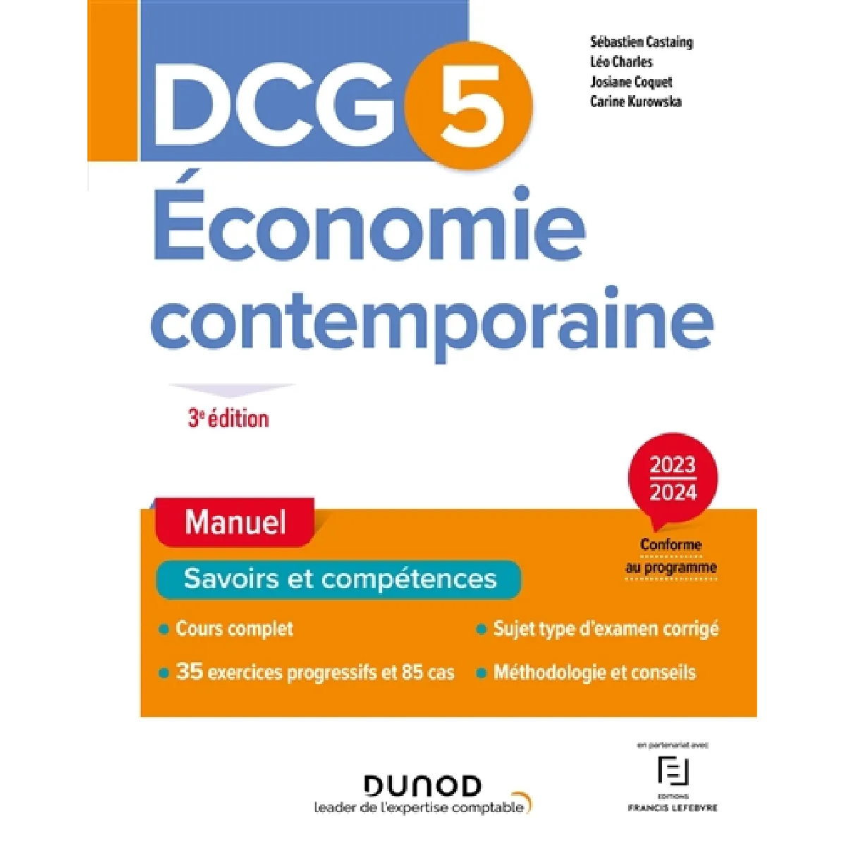 DCG 5, économie contemporaine : manuel : 2023-2024, conforme au programme