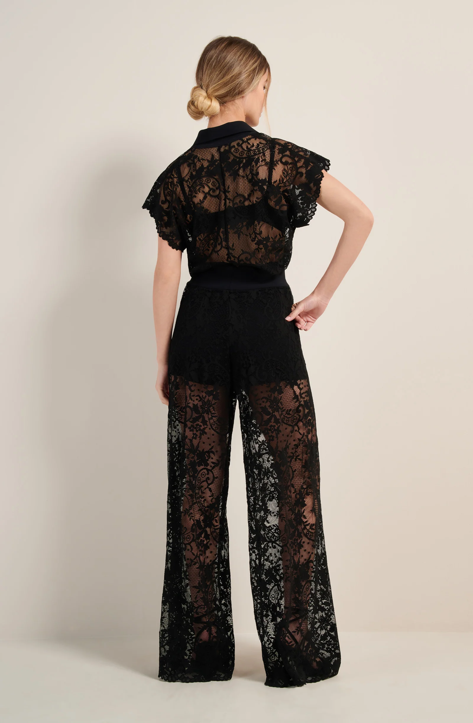 circe Combinaison en dentelle noire Noir