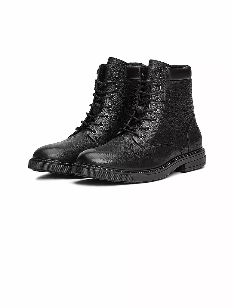 TOMMY HILFIGER Schnürboots schwarz