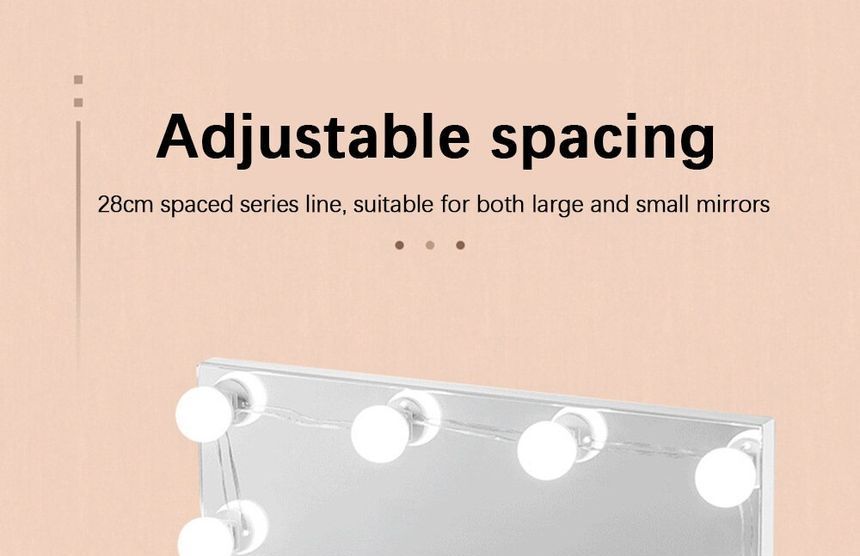 HOMTEC - USB-lichtsnoer voor make-upspiegel