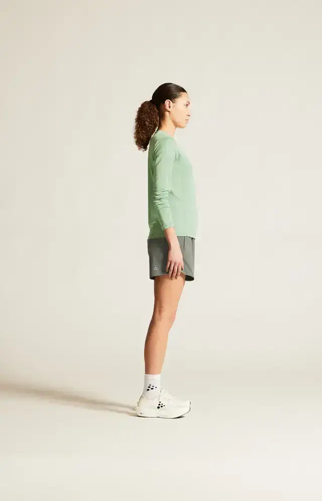 Craft ADV Essence 2 Hardloopshirt Lange Mouwen Groen/Blauw Dames