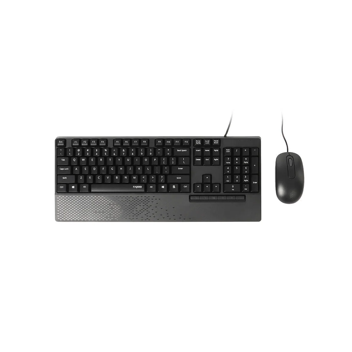 RAPOO Keyboard/Mice Set NX2000 Wired Black