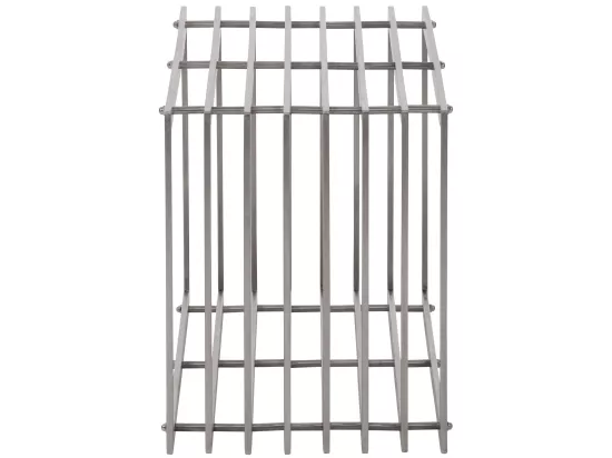 Etagère bois de cheminée - Métal - 50 x 40 x 150cm - Acier inoxydable - Irving