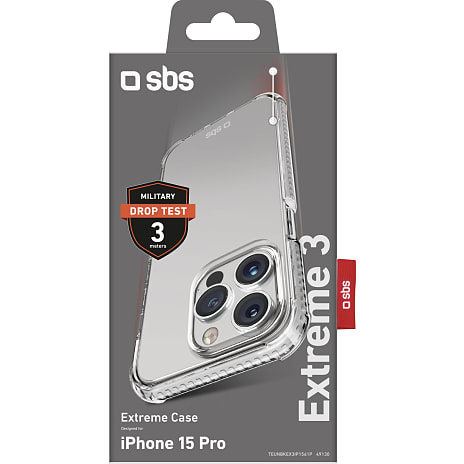 SBS iPhone 15 Pro cover - transparent