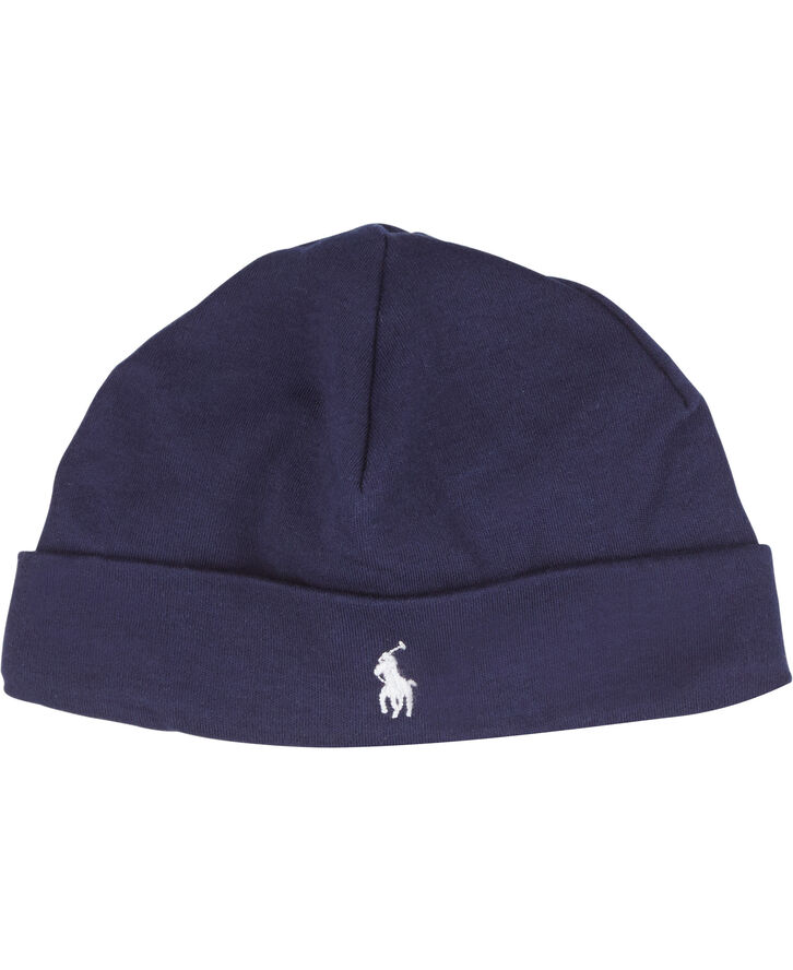 Polo Ralph Lauren Cotton Interlock Hat Blå