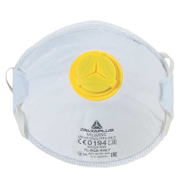 10 masques de protection FFP2 avec soupape, DeltaPlus