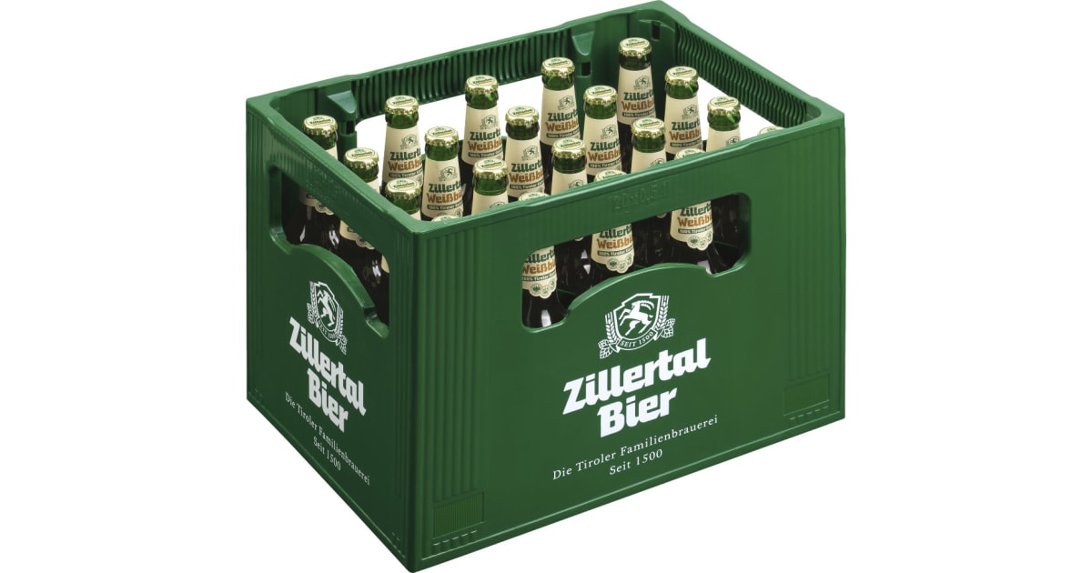 Zillertal Bier Weißbier Hell Kiste 20x 0,5 Liter (Mehrweg)
