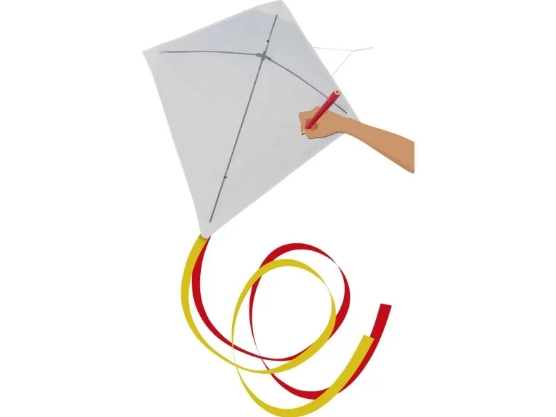 Günther Flugspiele En line Drage Paint your kite Spændvidde 690 mm