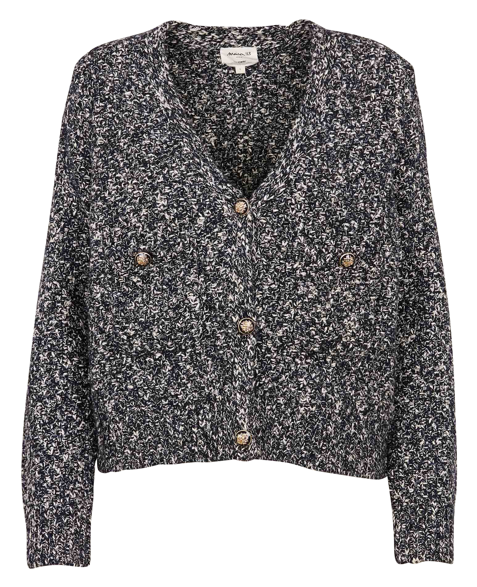 CLEA - Gilet droit col V | Bleu