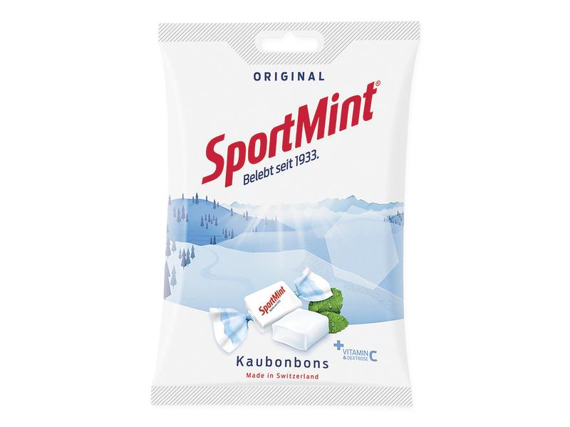 SportMint Kaubonbon Original Mint 300 g Lutschbonbons mit Minze Geschmack