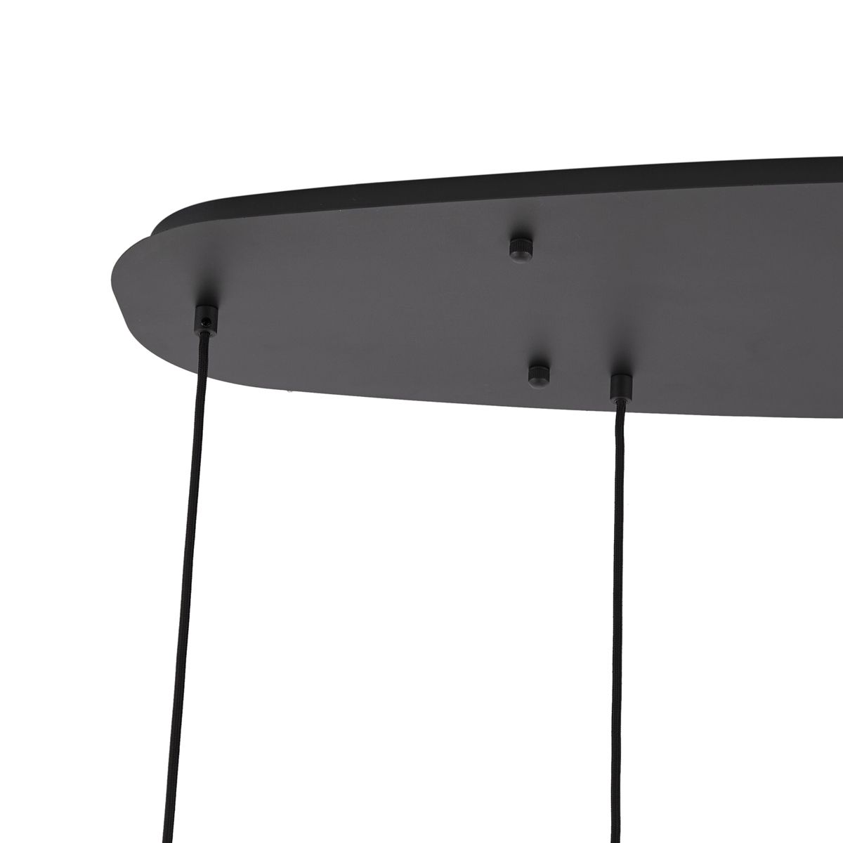 Design hanglamp zwart met smoke glas 5-lichts - Gus