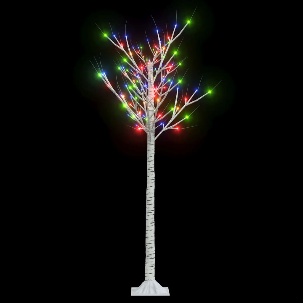 Sapin de noël 140 led colorées saule 1,5 m int/ext