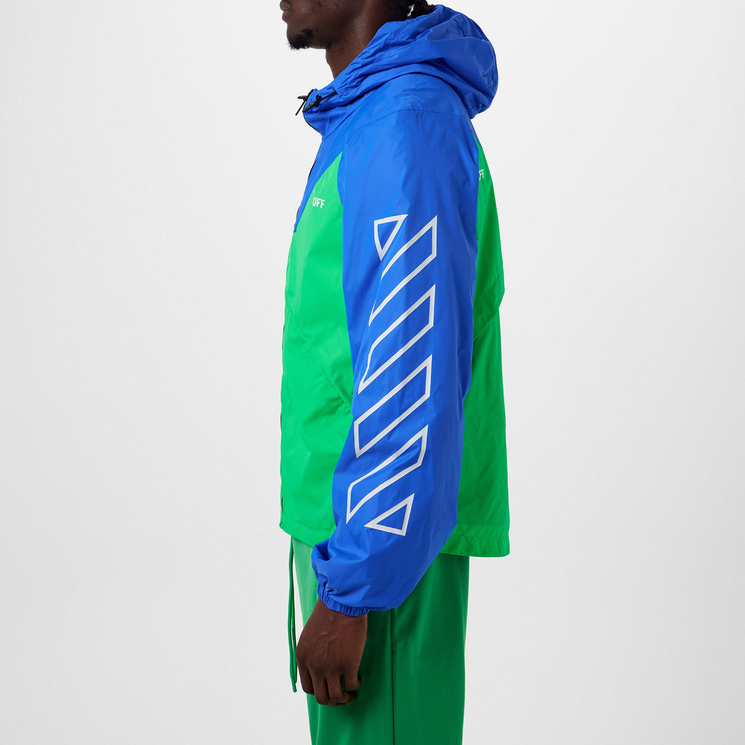 Off White Athlete Off Stamp Running Jacket