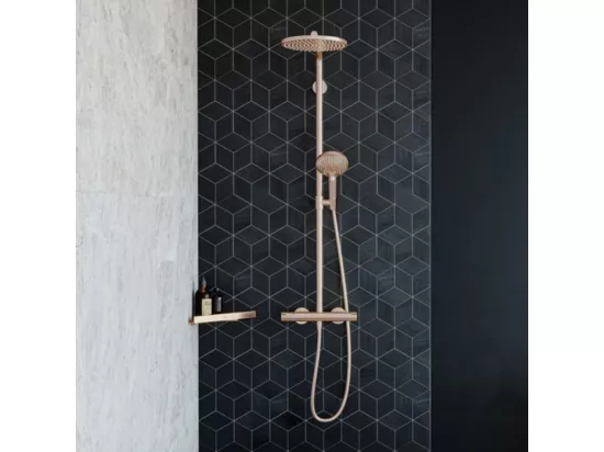 Colonne de douche thermostatique HANSGROHE Croma Select S 280 bronze brossé