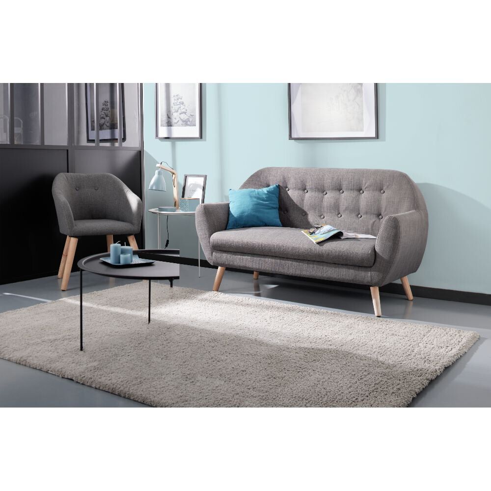 Canapé Joseph gris anthracite 2 personnes