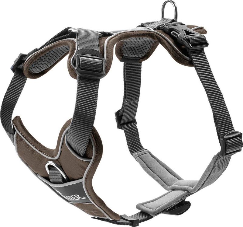 Divo - Hondentuig - Bruin - Ergonomisch Ontwerp - 5-voudige Verstelling