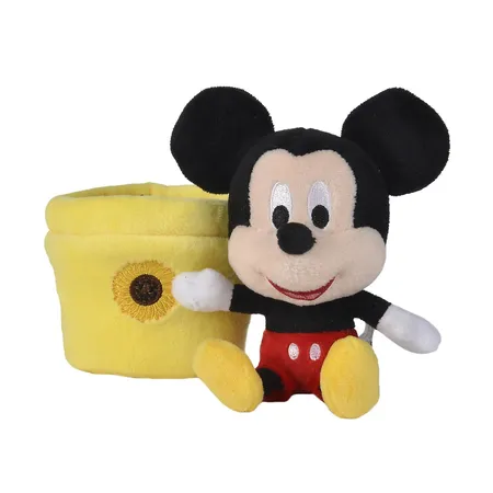 Simba Disney Blumentopf-Plüsch, 16cm, 1 Stück, 4-fach sortiert