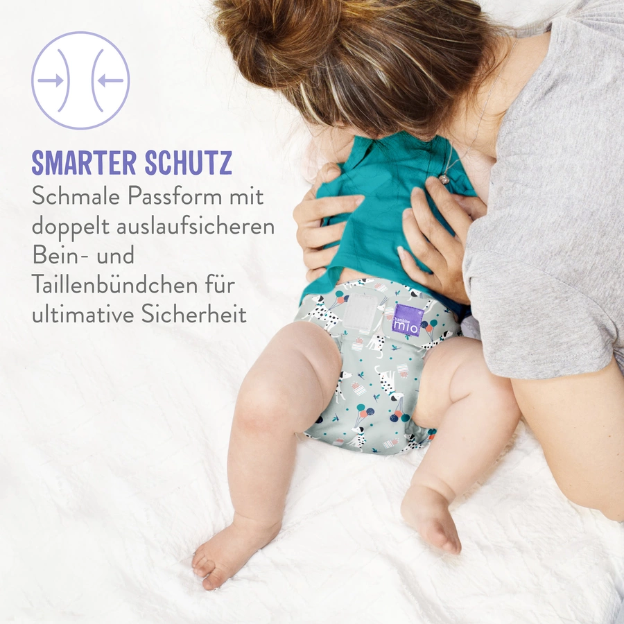Bambino Mio Stoffwindel mioduo All-in-Two, Erfrischende Erdbeere, Größe 1 (<9Kg)