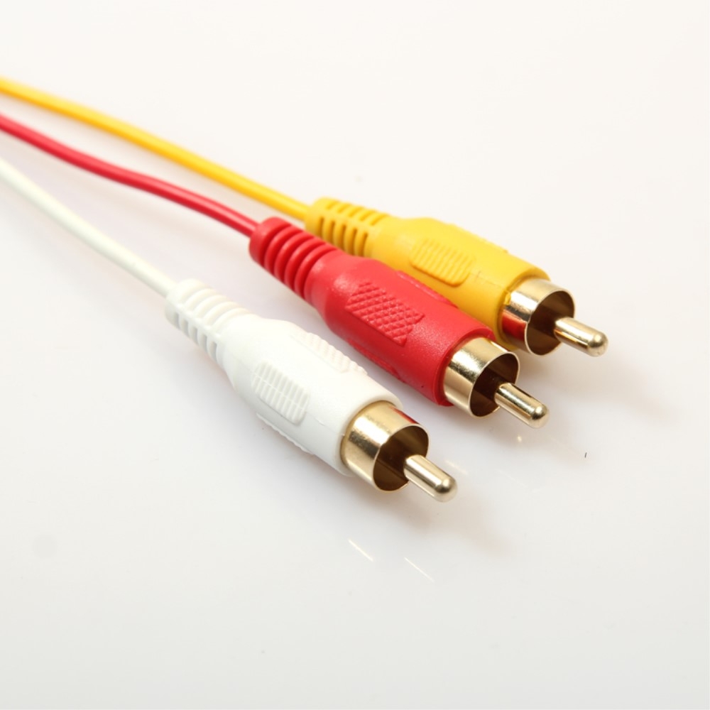 (1.5m) HDMI auf Cinch AV Audio Video Kabel 3-RCA Konverter