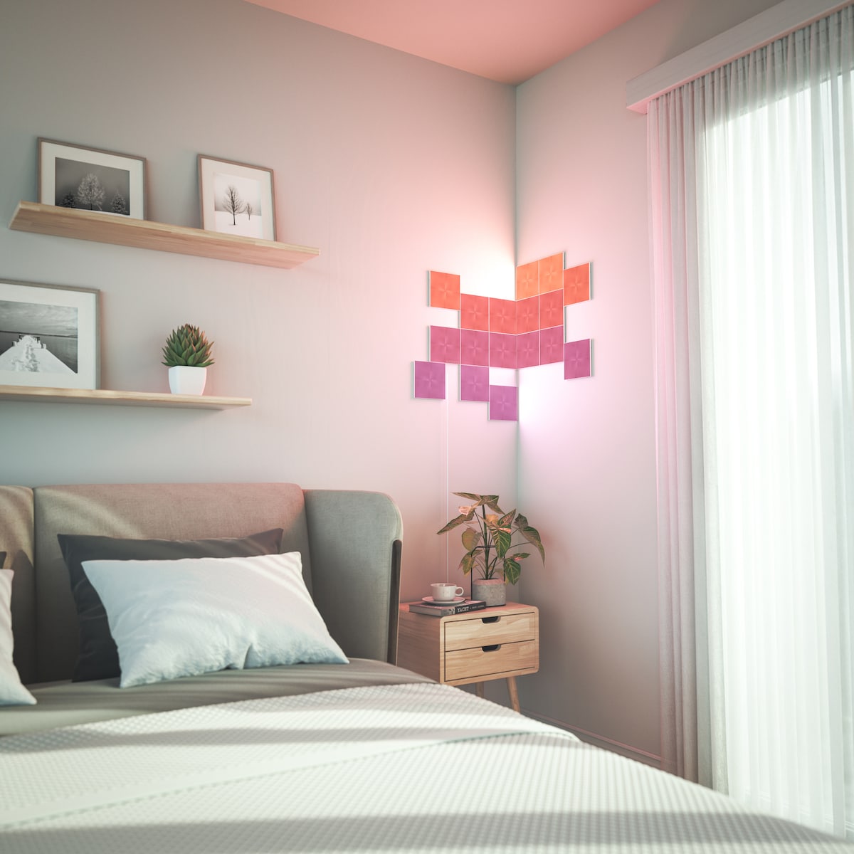 Nanoleaf Canvas fleksible sammenkoblingskontakter (9-pakning)