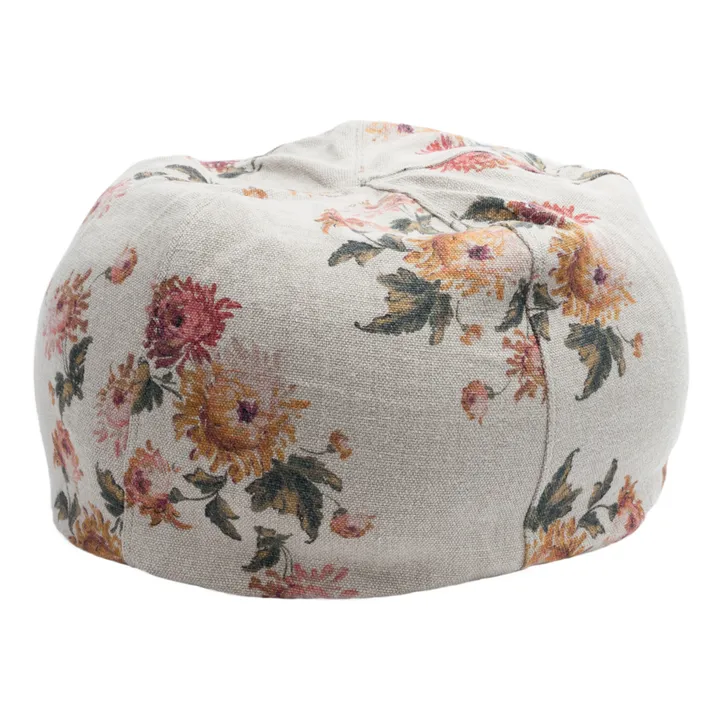 Maison de Vacances Pouf bulle en lin Wabi Sabi | Blanc
