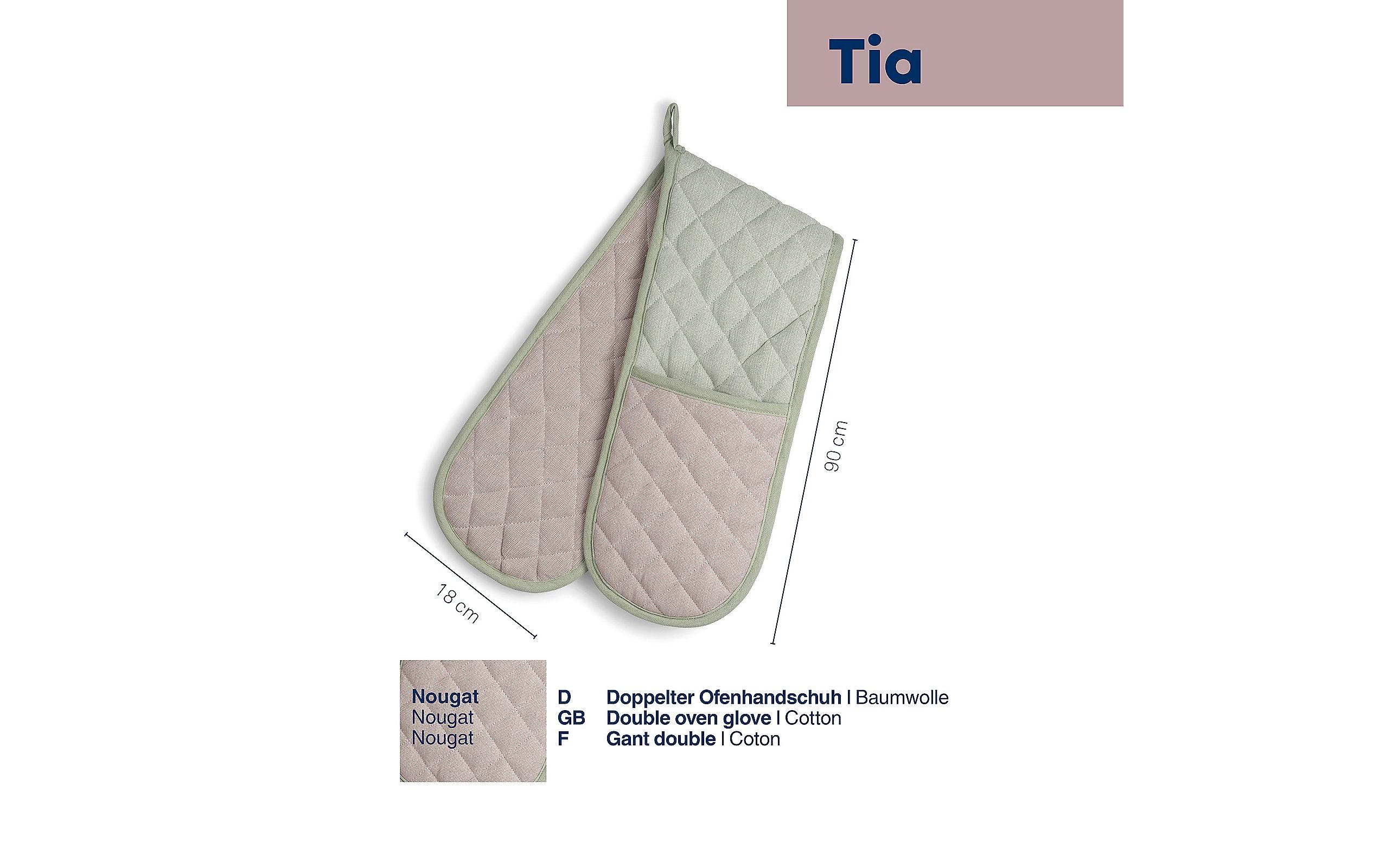 Küchenhandschuh Tia Grün/NougatOfenhandschuhe