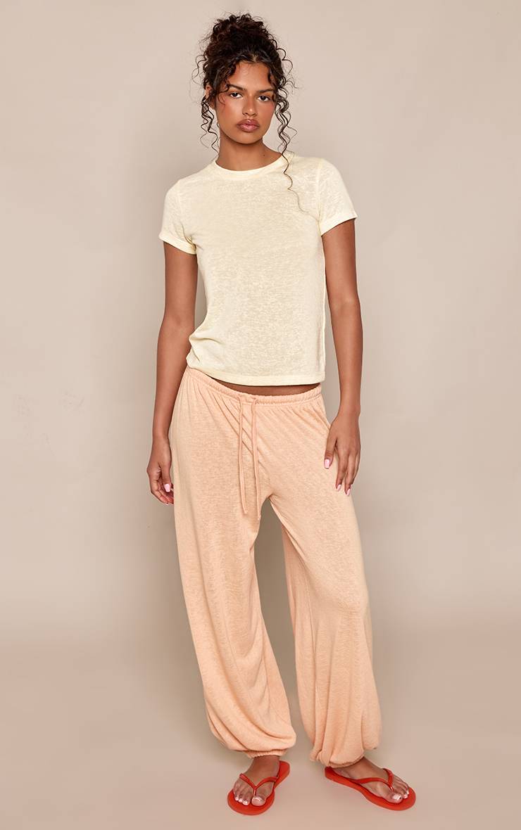 Pêche Pantalon À Bas Resserré En Jersey Slub