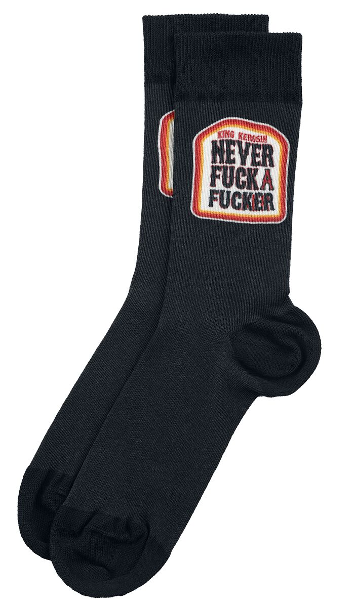 Never Fuck A Fucker Socks | King Kerosin Chaussettes