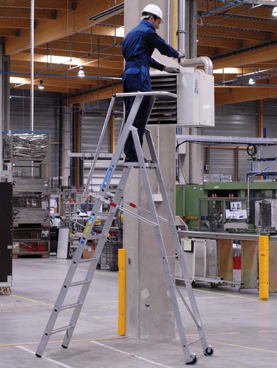 Zarges ZAP Safemaster S trap met groot platform, 9 treden