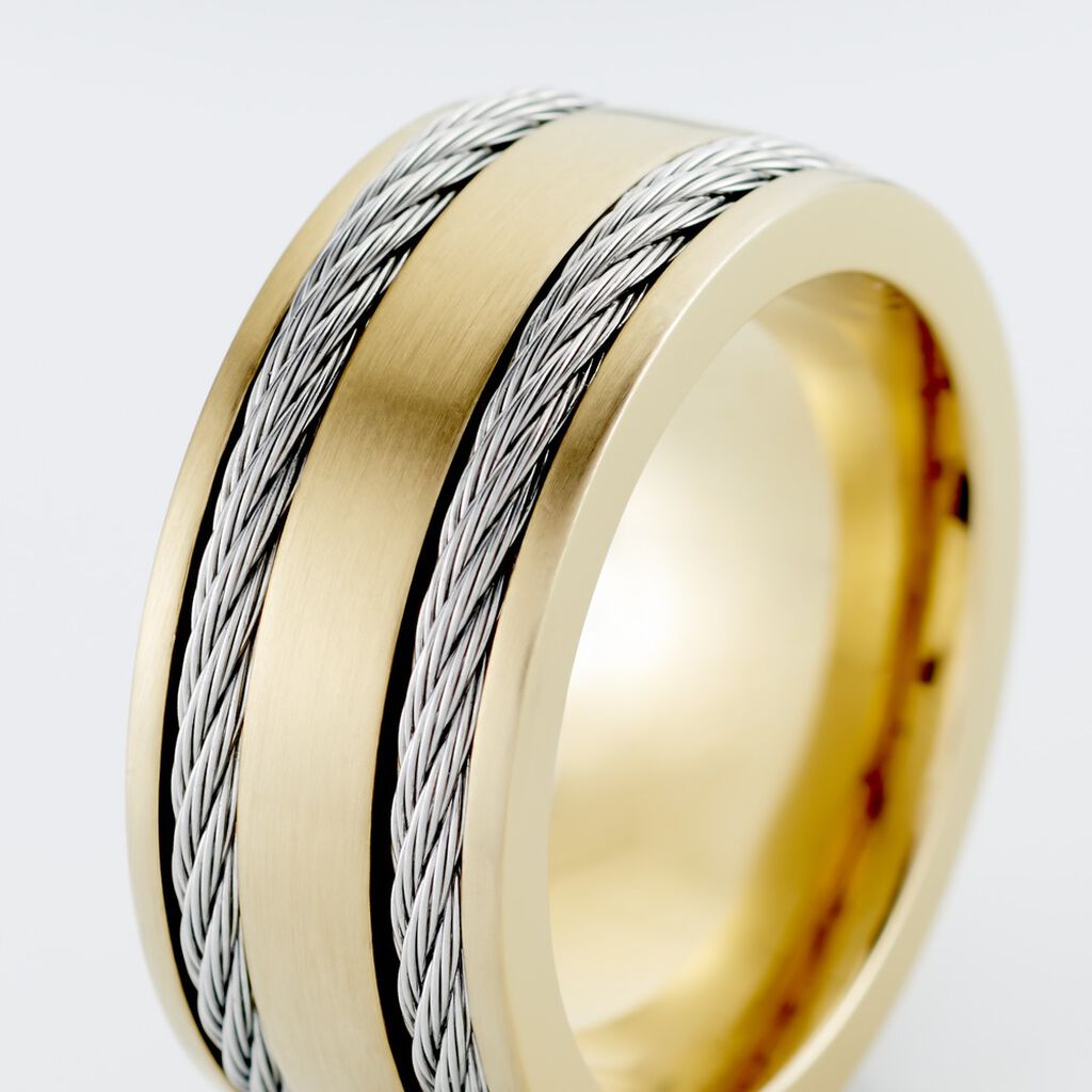 Bague Andro Acier Bicolore