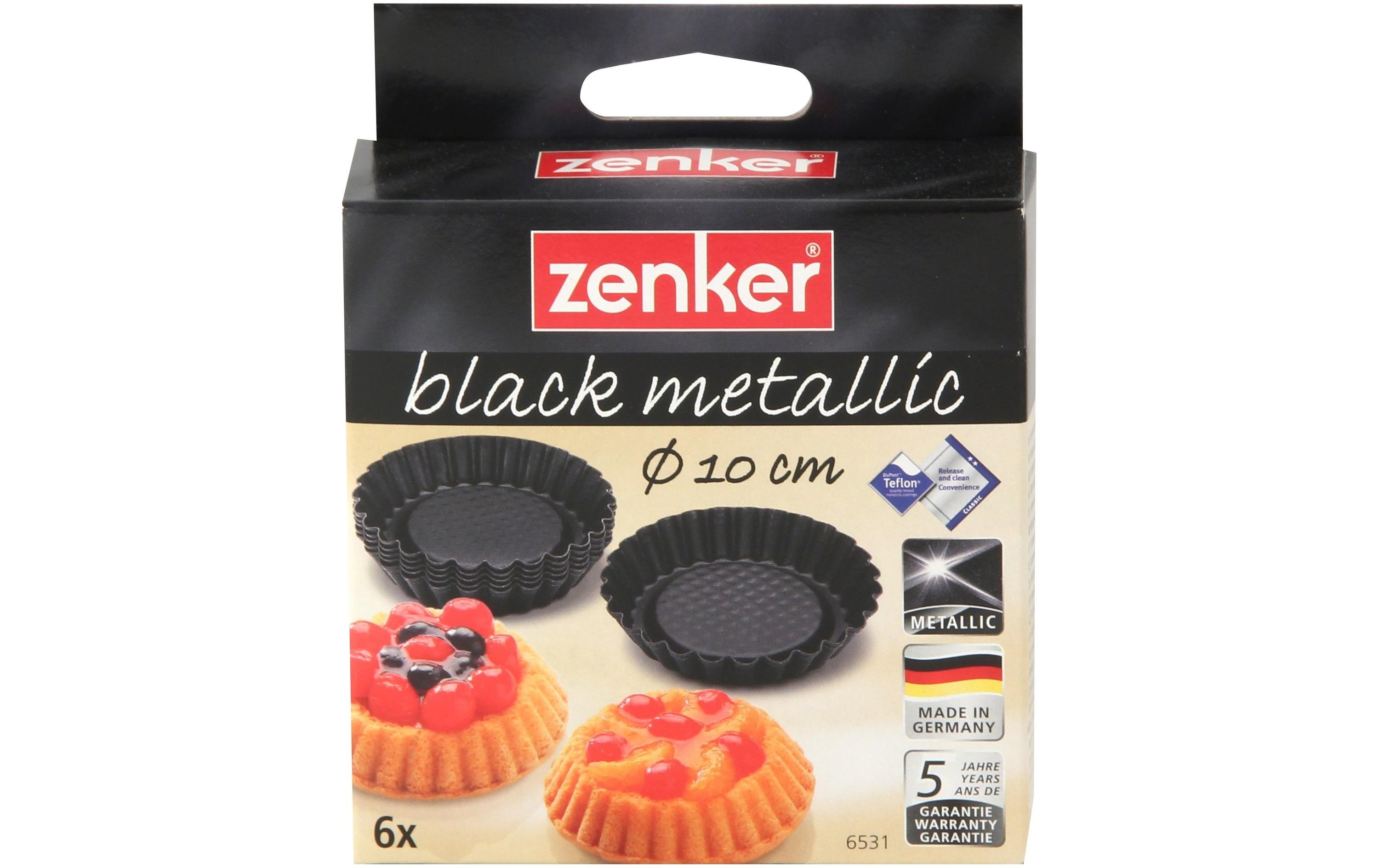 Tortelett-Backform Black Metallic Ø 10.5 cmBackformen für Mini-Tortenböden