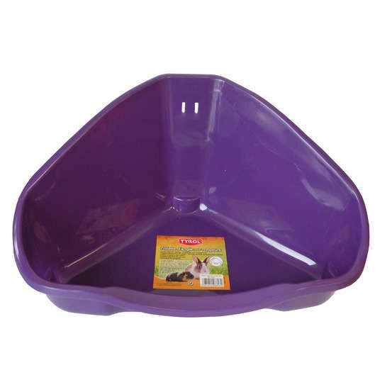 Toilette d'angle pour rongeurs : L34xl19 cm