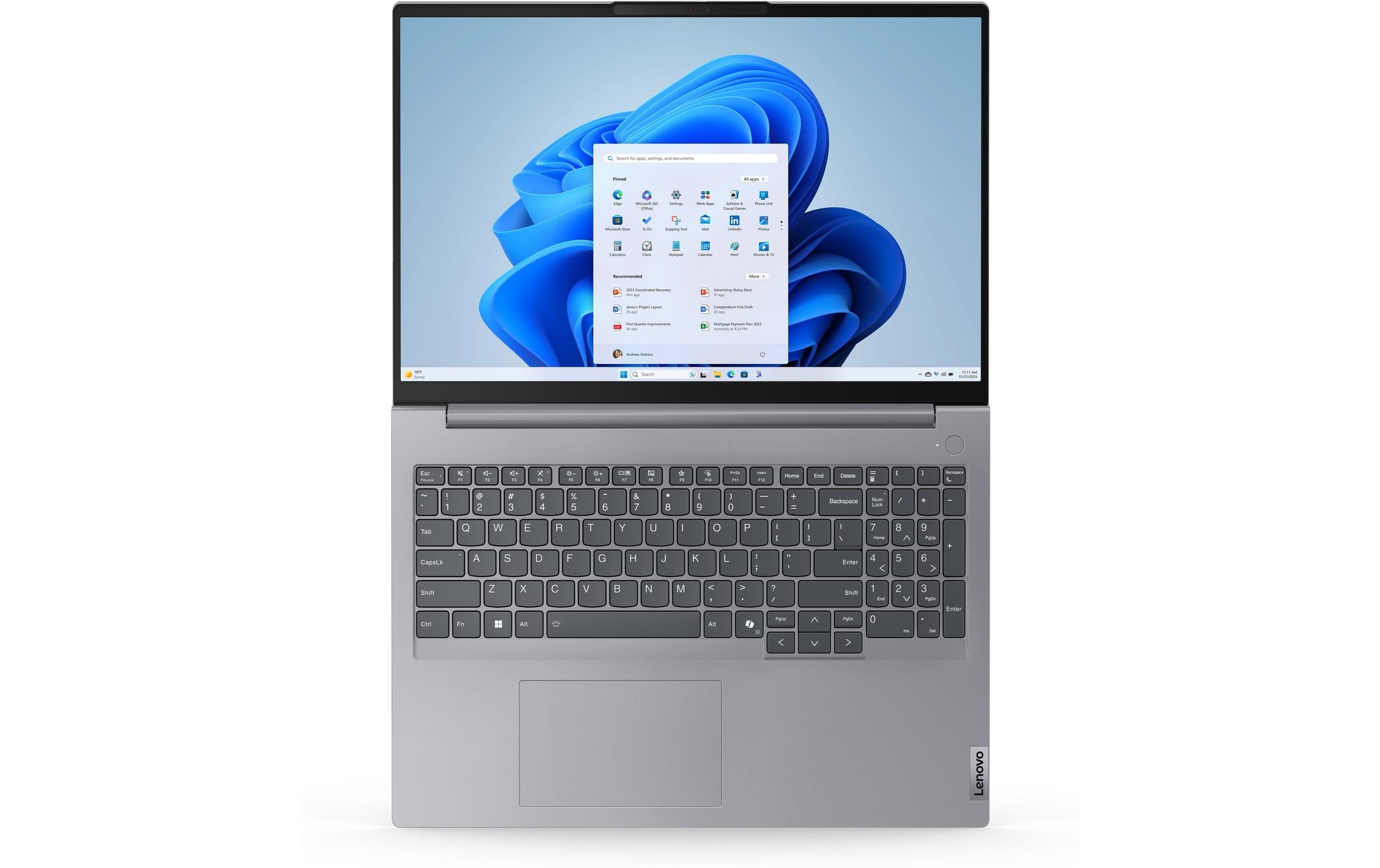 Lenovo Notebook »ThinkBook 16 G7 ARP (AMD)« 40,48 cm / 16 ″ AMD Ryzen 5 Radeon 512 GB SSD