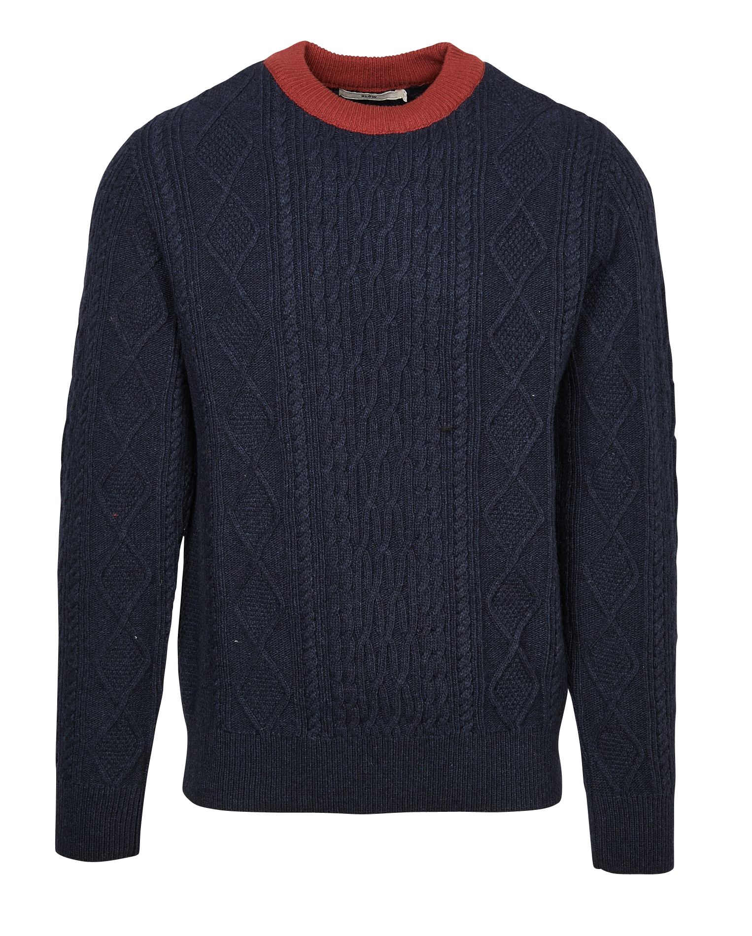 YARD - Pull torsadé col rond regular fit| Bleu