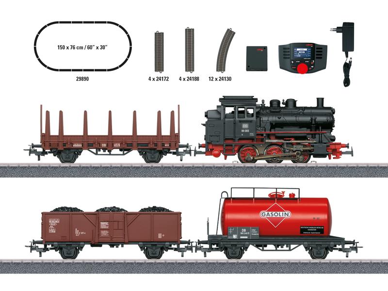 Märklin Startpackung Güterzug mit BR 89.0, H0, AC Modelleisenbahn Digital-Startpackung mit Digital-Decoder mfx