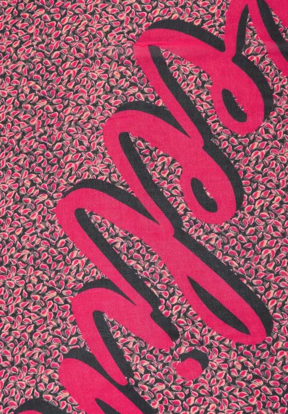 Modal Schal mit Print - cosy coral