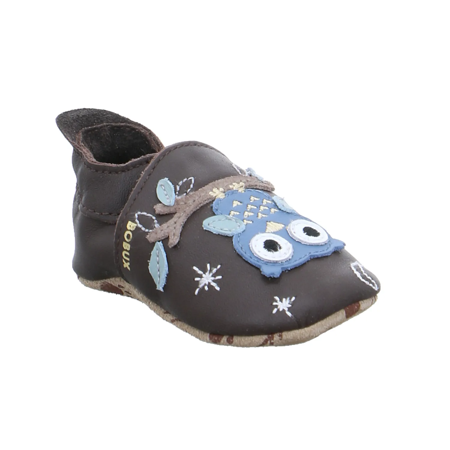 BOBUX Krabbelschuh Braun Leder