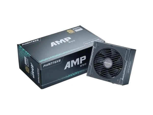 PHANTEKS AMP GH 850W 80 PLUS Gold-strømforsyning, PCIe 5.1, ATX 3.1 - 850 Watt, sort