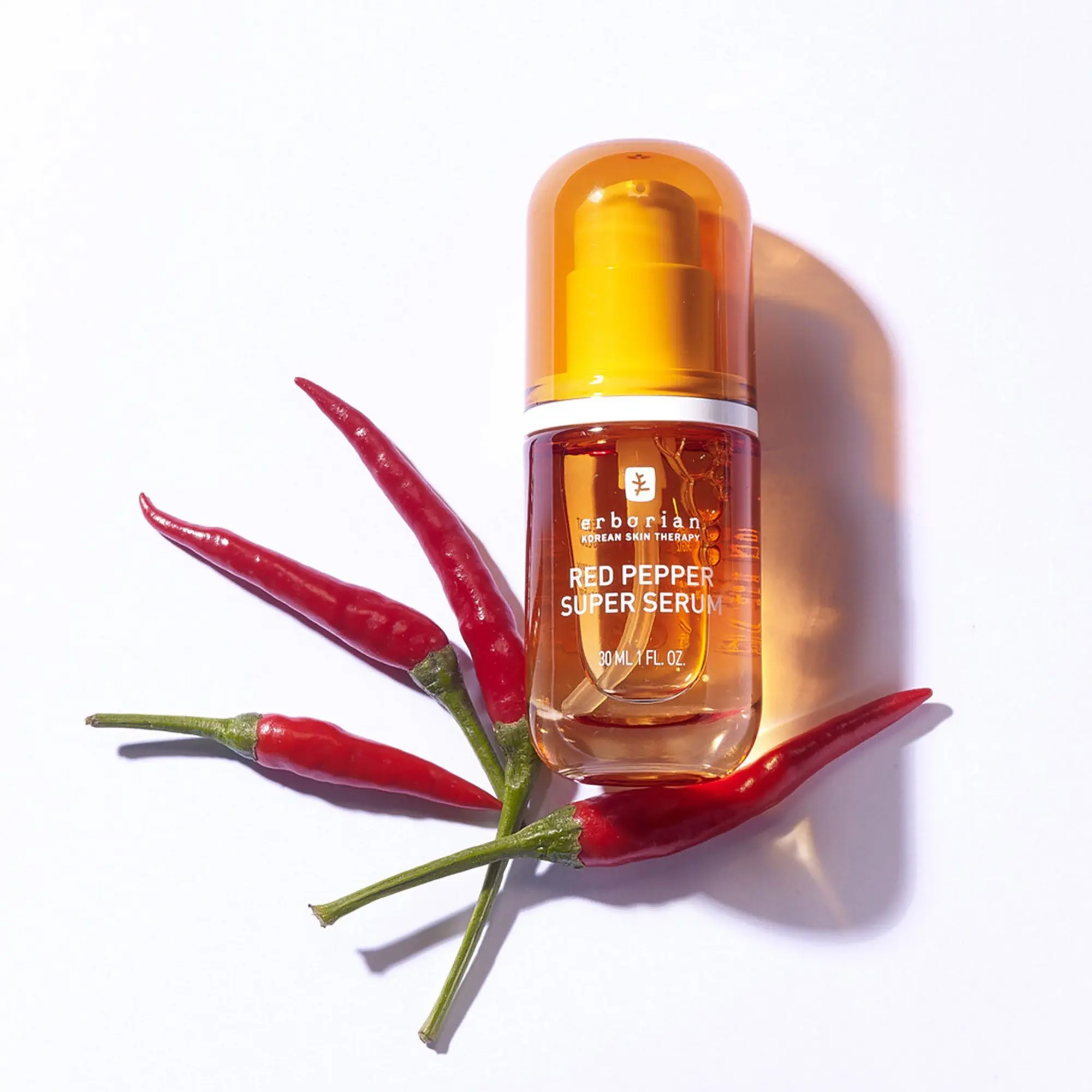 Erborian - Red Pepper Super Serum 80% d'extraits de Piment - Energise et Booste l'éclat- Sérum