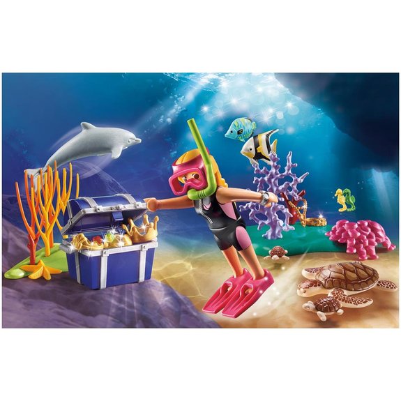 Set cadeau plongeuse sous-marine - Playmobil Familly Fun 70678